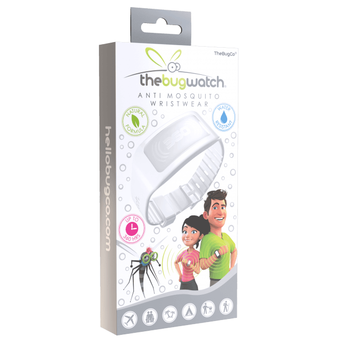 The Bug Watch Adult Wristband Ice - White