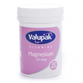 Valupak Magnesium 187.5Mg Tablets 30's