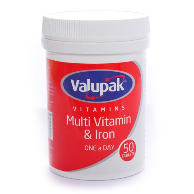 Valupak Multivitamins & Iron Tablets 60's
