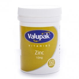 Valupak Zinc Gluconate 10Mg Tablets 60's