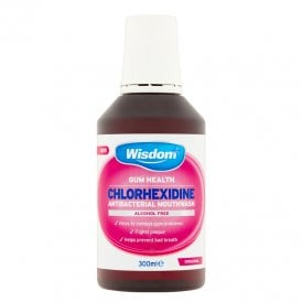 Wisdom Gum Health Chlorhexidine 0.2% Original Anti Bacterial Alcohol Free Mouthwash 300ml