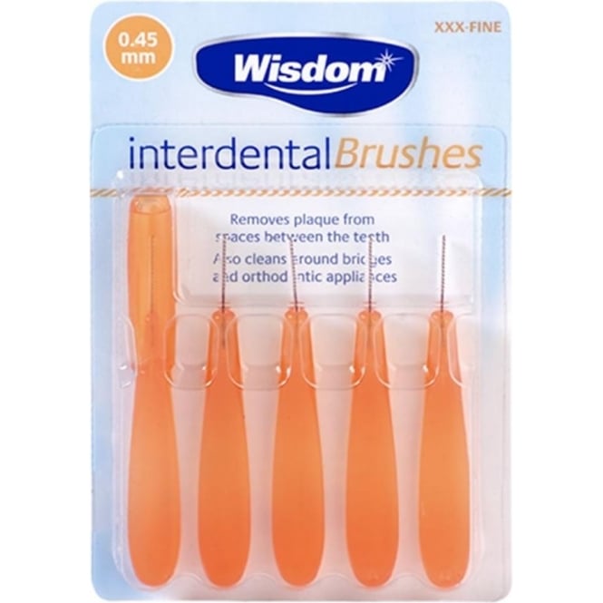 Wisdom Interdental Brush 0.45Mm 5 Pack