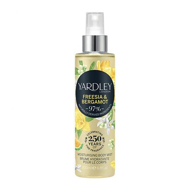 Yardley Freesia & Bergamot Fragrance Mist 200ml